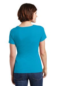 District Women's Perfect Weight Scoop Tee - Bright Turquoise Back