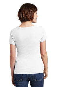 District Women's Perfect Weight Scoop Tee - Bright White Back