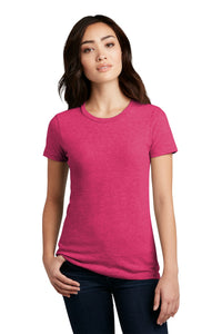 District  Women's Perfect Blend CVC Tee - Heathered Watermelon