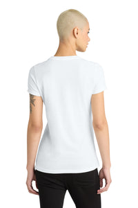 District  Women's Perfect Blend CVC Tee - White Back