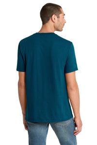 District Perfect Blend CVC Tee - Deep Turquoise Fleck Back