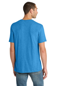 District Perfect Blend CVC Tee - Heathered Bright Turquoise Back