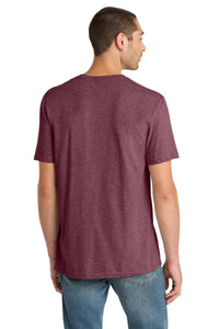 District Perfect Blend CVC Tee - Heathered Cardinal Back