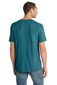 District Perfect Blend CVC Tee - Heathered Teal Back