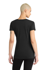 District Women's Perfect Blend CVC V-Neck Tee - Black Back
