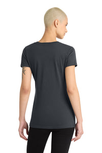 District Women's Perfect Blend CVC V-Neck Tee - Charcoal Back