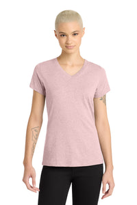 District Women's Perfect Blend CVC V-Neck Tee - Heathered Lavender