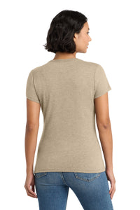 District  Women's Perfect Tri Tee - Desert Tan Heather Back