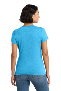 District  Women's Perfect Tri Tee - Turquoise Frost Back