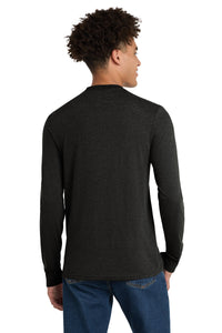 District Perfect Tri Long Sleeve Tee - Black Frost Back