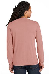 District Perfect Tri Long Sleeve Tee - Blush Frost Back