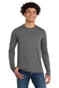 District Perfect Tri Long Sleeve Tee - Grey Frost