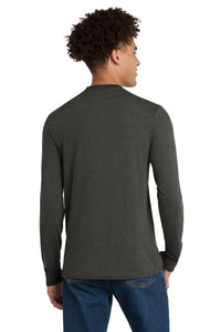 District Perfect Tri Long Sleeve Tee - Heathered Charcoal Back
