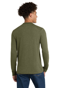 District Perfect Tri Long Sleeve Tee - Military Green Frost Back