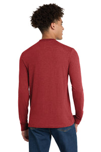 District Perfect Tri Long Sleeve Tee - Red Frost Back