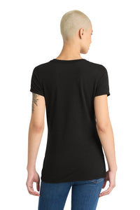 District Women's Perfect Tri V-Neck Tee - Black Back