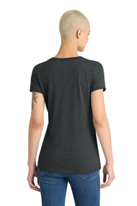District Women's Perfect Tri V-Neck Tee - Black Frost Back