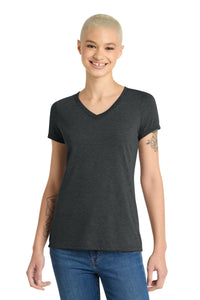 District Women's Perfect Tri V-Neck Tee - Black Frost