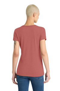 District Women's Perfect Tri V-Neck Tee - Blush Frost Back