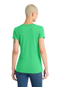 District Women's Perfect Tri V-Neck Tee - Green Frost Back