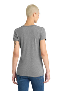 District Women's Perfect Tri V-Neck Tee - Grey Frost Back