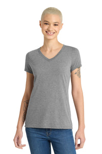 District Women's Perfect Tri V-Neck Tee - Grey Frost