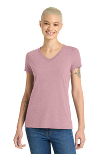 District Women's Perfect Tri V-Neck Tee - Heathered Lavender