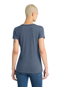 District Women's Perfect Tri V-Neck Tee - Navy Frost Back
