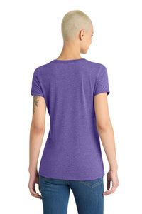 District Women's Perfect Tri V-Neck Tee - Purple Frost Back