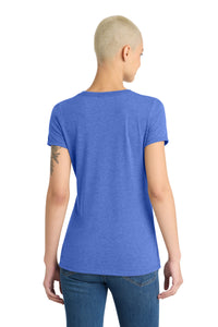 District Women's Perfect Tri V-Neck Tee - Royal Frost Back