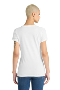 District Women's Perfect Tri V-Neck Tee - White Back