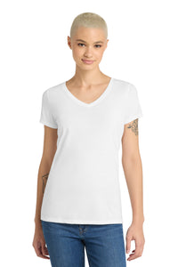 District Women's Perfect Tri V-Neck Tee - White