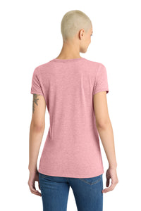 District Women's Perfect Tri V-Neck Tee - Wisteria Heather Back
