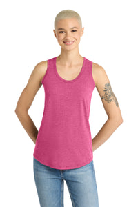 District  Women's Perfect Tri Racerback Tank - Fuchsia Frost