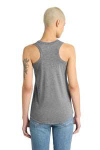 District  Women's Perfect Tri Racerback Tank - Grey Frost Back