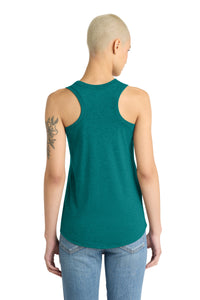 District  Women's Perfect Tri Racerback Tank - Heathered Teal Back