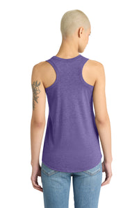 District  Women's Perfect Tri Racerback Tank - Purple Frost Back