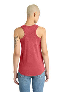 District  Women's Perfect Tri Racerback Tank - Red Frost Back