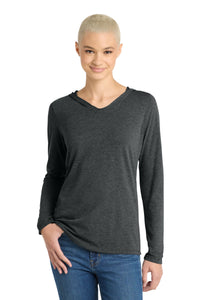 District Women's Perfect Tri Long Sleeve Hoodie - Black Frost
