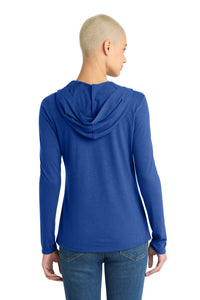District Women's Perfect Tri Long Sleeve Hoodie - Deep Royal Back