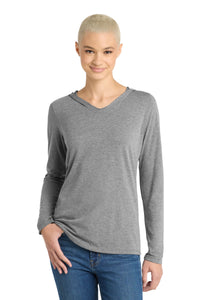 District Women's Perfect Tri Long Sleeve Hoodie - Grey Frost