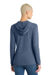 District Women's Perfect Tri Long Sleeve Hoodie - Navy Frost Back