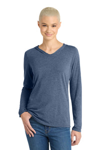 District Women's Perfect Tri Long Sleeve Hoodie - Navy Frost
