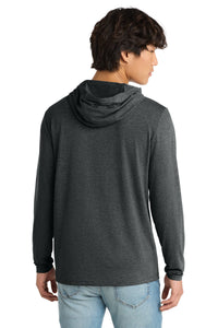 District Perfect Tri Long Sleeve Hoodie - Black Frost Back