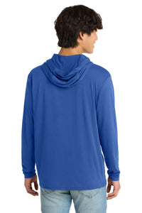 District Perfect Tri Long Sleeve Hoodie - Deep Royal Back