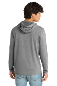 District Perfect Tri Long Sleeve Hoodie - Grey Frost Back