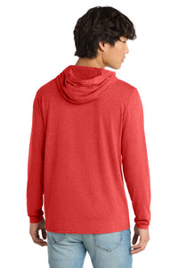 District Perfect Tri Long Sleeve Hoodie - Red Frost Back