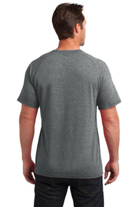 DISCONTINUED District Made Mens Tri-Blend Pocket Tee - Grey Heather Back