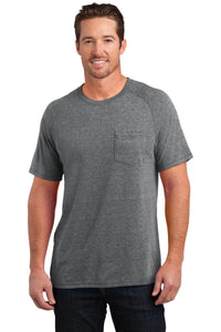 DISCONTINUED District Made Mens Tri-Blend Pocket Tee - Grey Heather