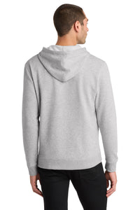 District Lightweight Fleece Hoodie - Heathered Grey Back